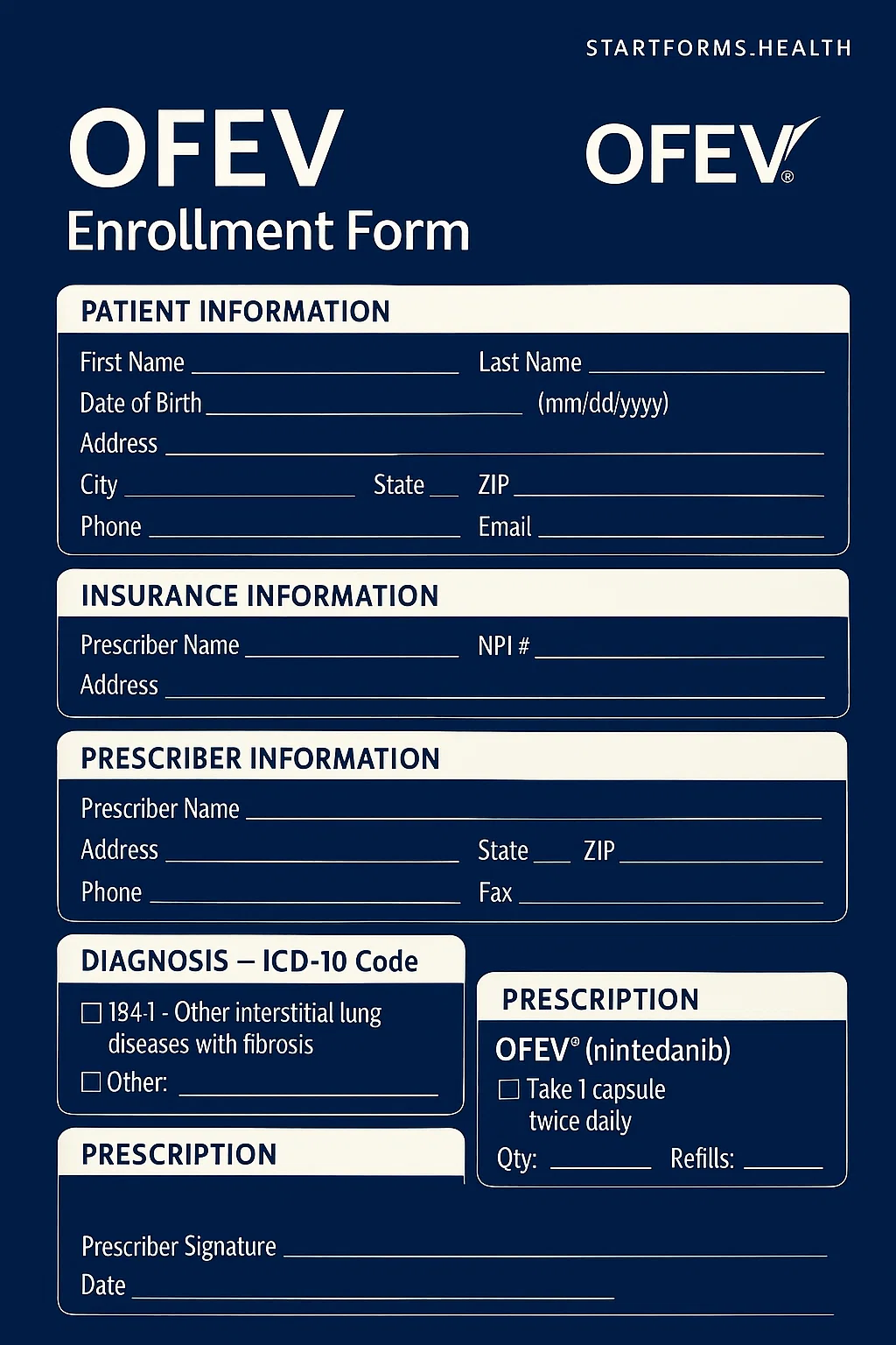 OFEV Enrollment Form