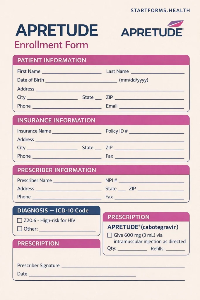 Apretude Enrollment Form